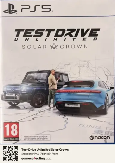 Test Drive Unlimited Solar Crown PlayStation 5, France box front