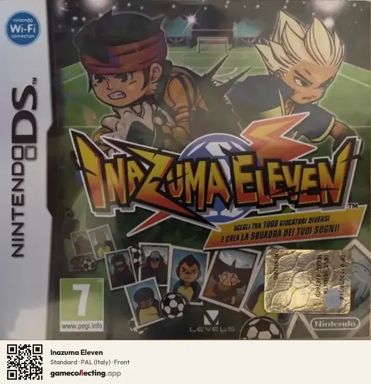 Inazuma Eleven Nintendo DS, Italy box front
