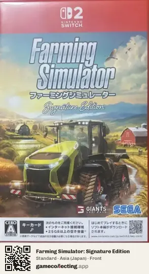 Farming Simulator: Signature Edition Nintendo Switch 2, Asia box front