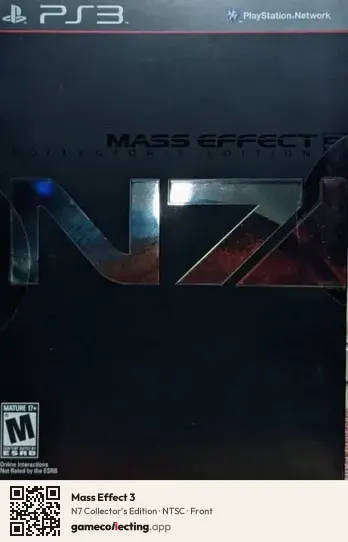 Mass Effect 3 PlayStation 3, NTSC box front