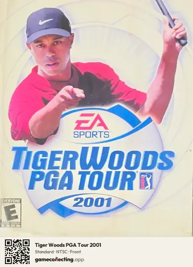 Tiger Woods PGA Tour 2001 PlayStation 2, NTSC box front