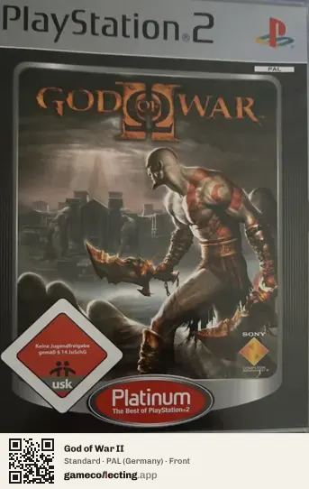 God of War II PlayStation 2, Germany box front