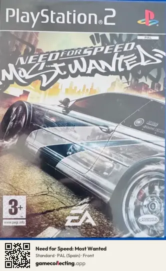 Need for Speed: Most Wanted PlayStation 2, Spain box front