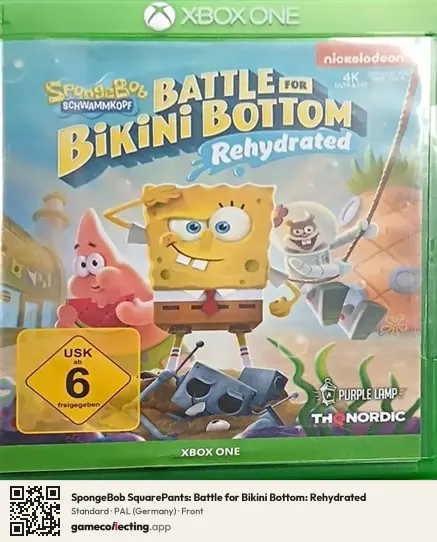 SpongeBob SquarePants: Battle for Bikini Bottom: Rehydrated Xbox One, Germany box front