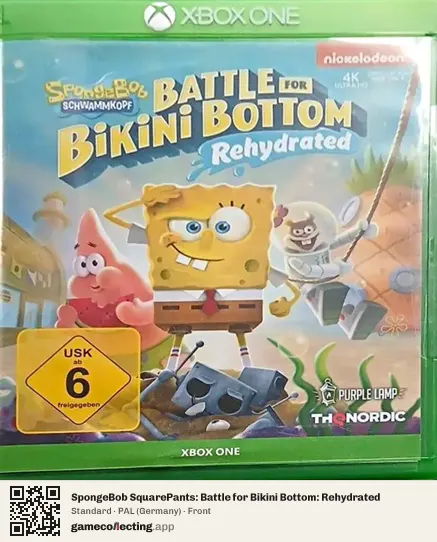 SpongeBob SquarePants: Battle for Bikini Bottom: Rehydrated Xbox One, Germany box front