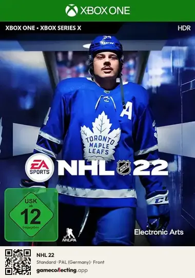 NHL 22 Xbox One, Germany box front