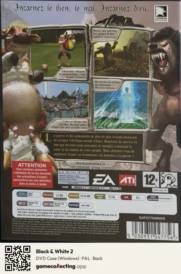 Black & White 2 Computer, PAL box back
