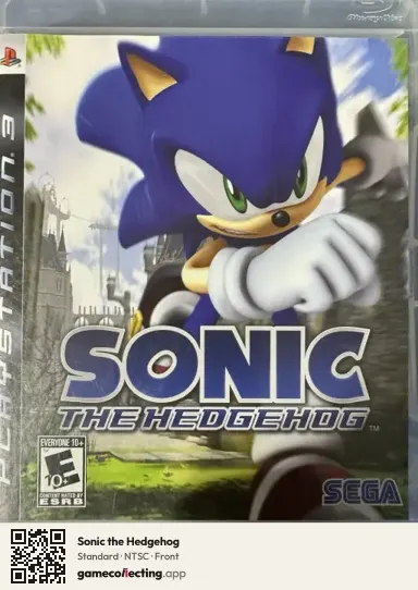 Sonic the Hedgehog PlayStation 3, NTSC box front