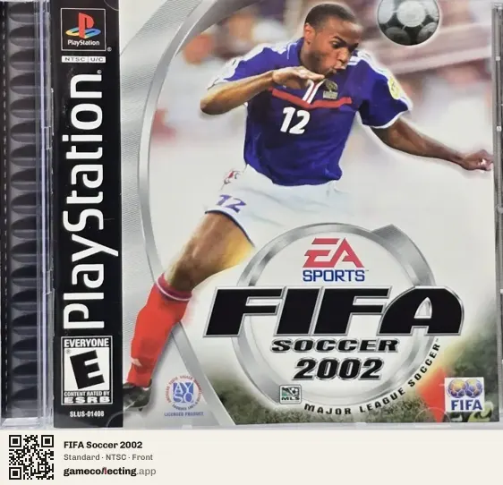 FIFA Soccer 2002 PlayStation, NTSC box front
