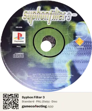 Syphon Filter 3 PlayStation, PAL disc
