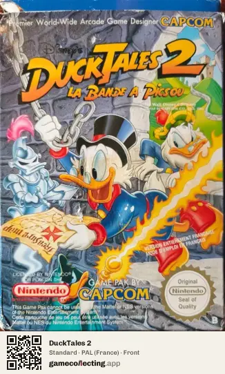 DuckTales 2 Nintendo Entertainment System, France box front