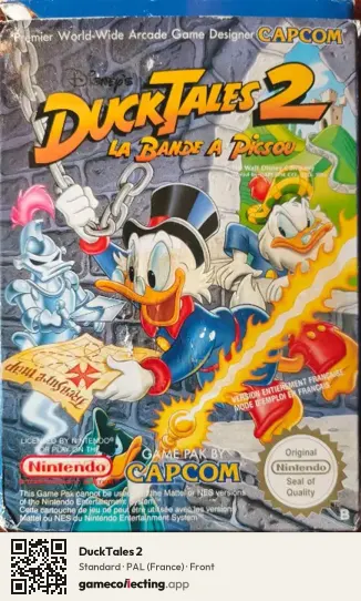 DuckTales 2 Nintendo Entertainment System, France box front