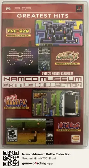 Namco Museum Battle Collection PlayStation Portable, NTSC box front