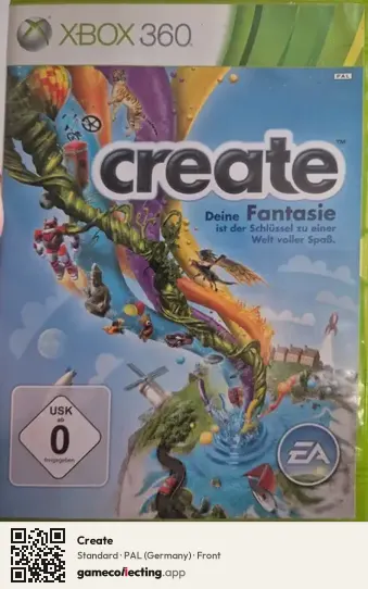 Create Xbox 360, Germany box front