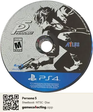 Persona 5 PlayStation 4, NTSC disc