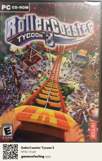 RollerCoaster Tycoon 3 Computer, NTSC box front