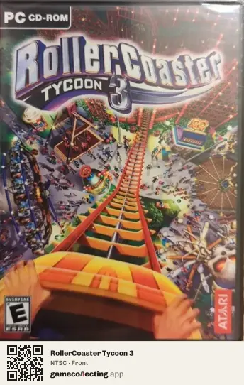 RollerCoaster Tycoon 3 Computer, NTSC box front