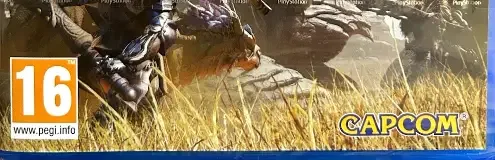 Monster Hunter Wilds, the PEGI square on its front