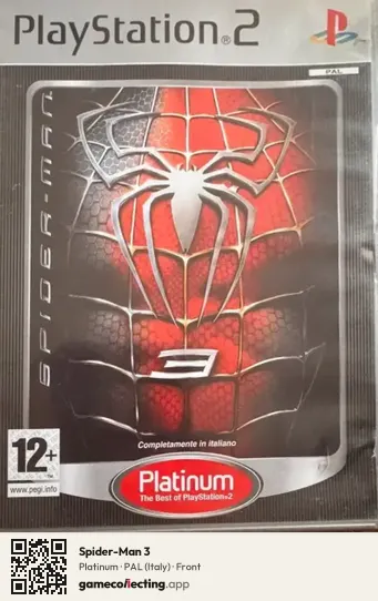 Spider-Man 3 PlayStation 2, Italy box front