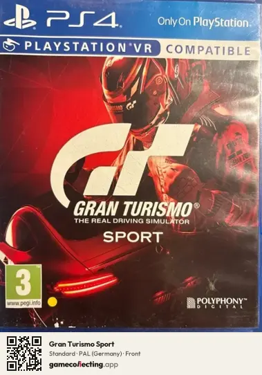Gran Turismo Sport PlayStation 4, Germany box front