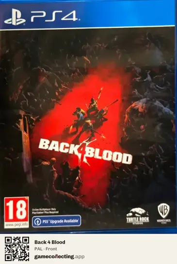 Back 4 Blood PlayStation 4, PAL box front