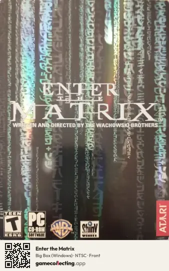 Enter the Matrix Computer, NTSC box front
