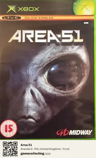 Area 51 Xbox, United Kingdom box front