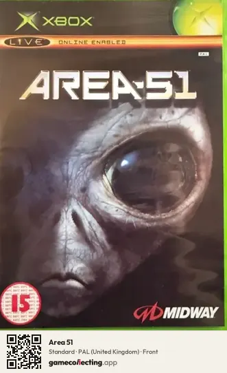 Area 51 Xbox, United Kingdom box front
