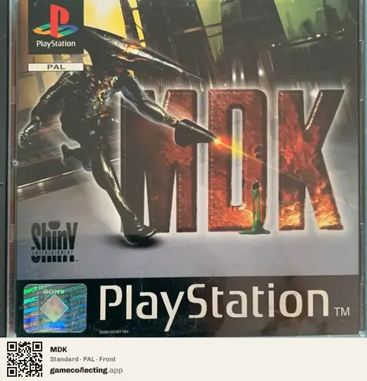 MDK PlayStation, PAL box front