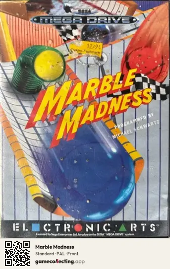 Marble Madness Sega Mega Drive / Genesis, PAL box front