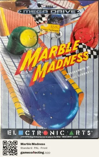 Marble Madness Sega Mega Drive / Genesis, PAL box front