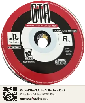 Grand Theft Auto Collectors Pack PlayStation, NTSC disc