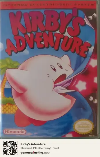 Kirby's Adventure Nintendo Entertainment System, Germany box front
