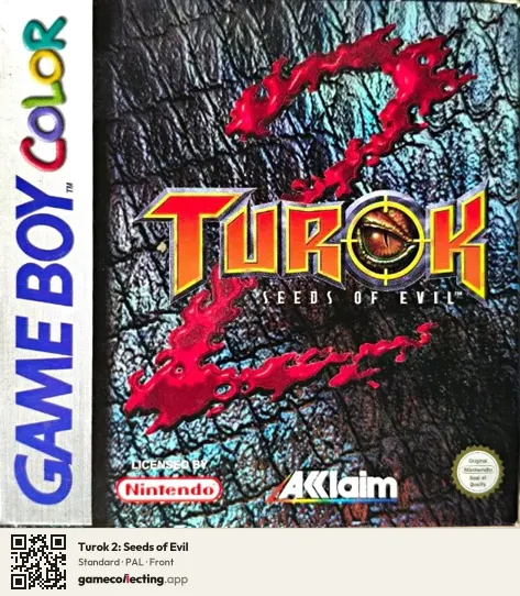 Turok 2: Seeds of Evil Game Boy Color, PAL box front