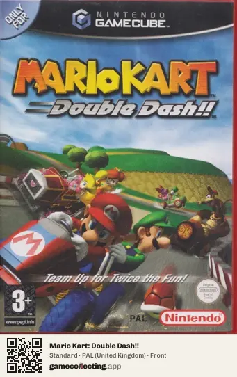 Mario Kart: Double Dash!! Nintendo GameCube, United Kingdom box front