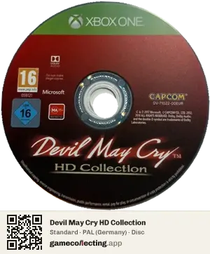Devil May Cry HD Collection Xbox One, PAL disc