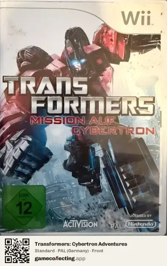 Transformers: Cybertron Adventures Nintendo Wii, Germany box front