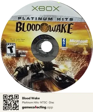 Blood Wake Xbox, NTSC disc