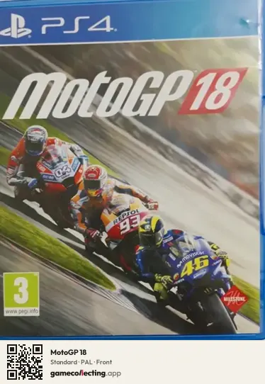 MotoGP 18 PlayStation 4, PAL box front