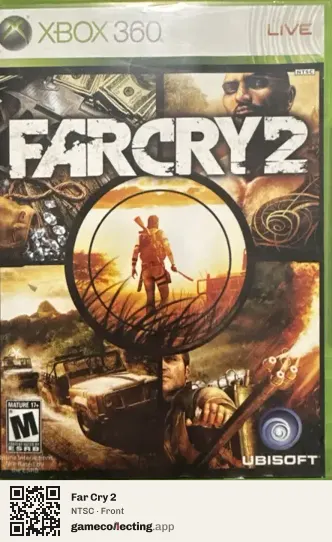 Far Cry 2 Xbox 360, NTSC box front