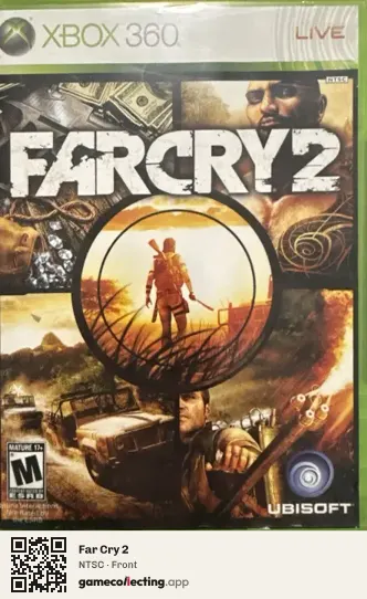 Far Cry 2 Xbox 360, NTSC box front