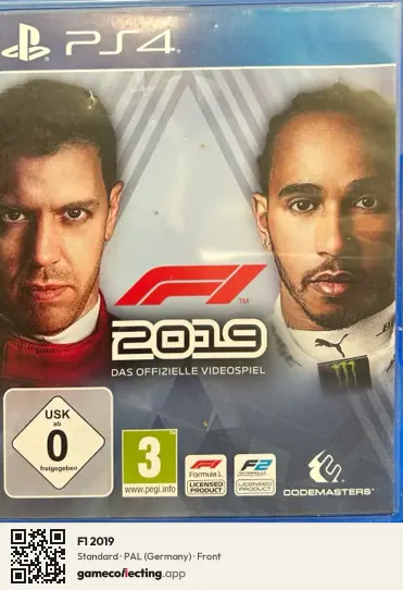 F1 2019 PlayStation 4, Germany box front