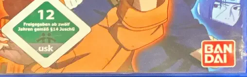 Naruto: Ultimate Ninja 3, the USK square on its front