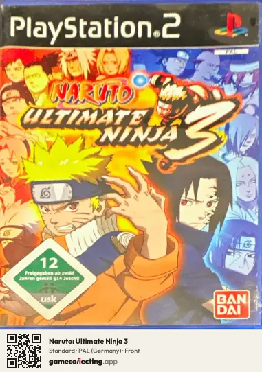 Naruto: Ultimate Ninja 3 PlayStation 2, Germany box front