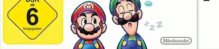 Mario & Luigi: Dream Team, the USK square on its front