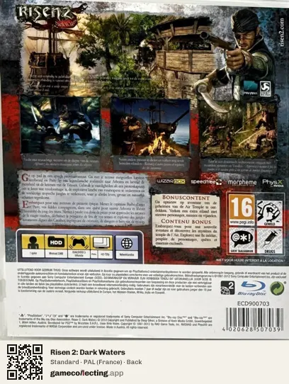 Risen 2: Dark Waters PlayStation 3, France box back