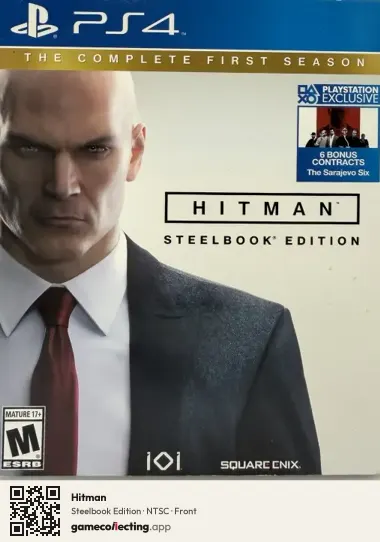 Hitman PlayStation 4, NTSC box front