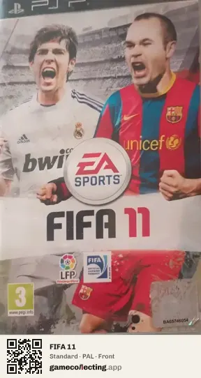 FIFA 11 PlayStation Portable, PAL box front