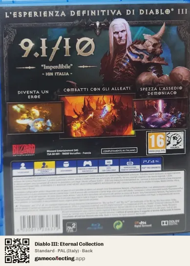 Diablo III: Eternal Collection PlayStation 4, Italy box back