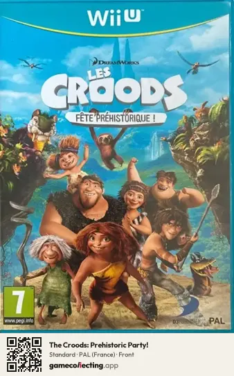 The Croods: Prehistoric Party! Nintendo Wii U, France box front